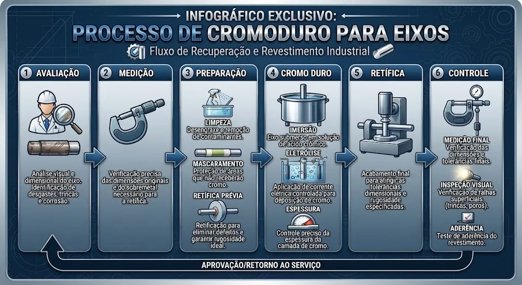Como funciona o serviço para um eixo?